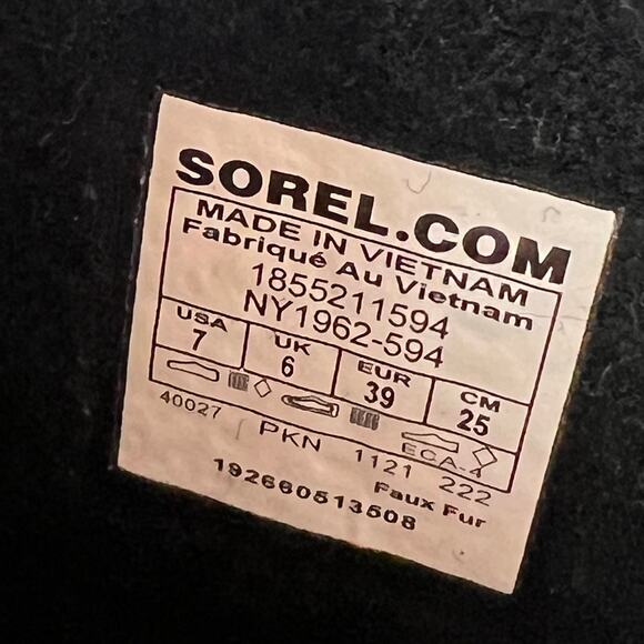 Sorel Yoot Pac Nylon Boot Waterproof Wild Iris/Dark Plum Kids 7 NWB - Picture 8 of 9